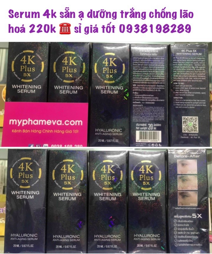 Serm Dưỡng Trắng 4K Plus Thái Lan Chính Hãng Chăm Sóc Mặt-1